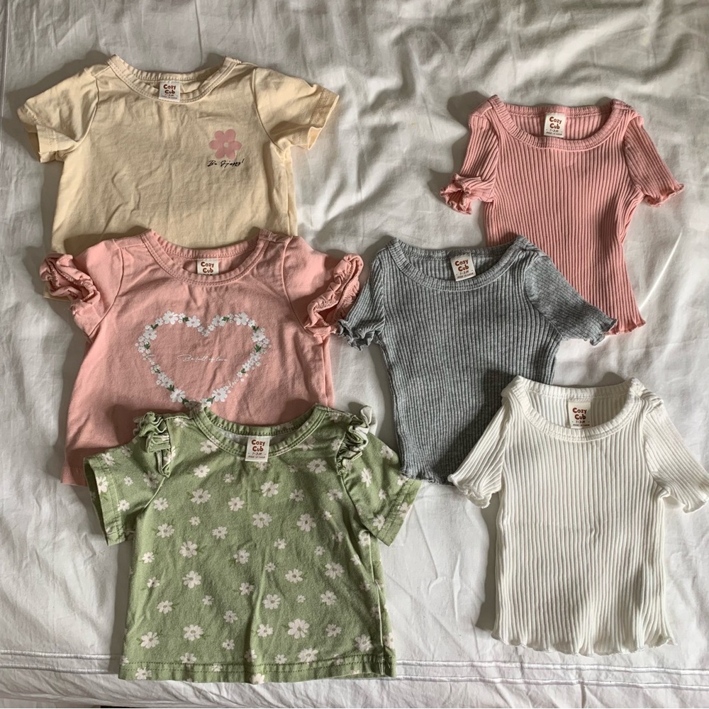 Cozy Cub 1-3M Shirt Bundle | 6 Pieces!
